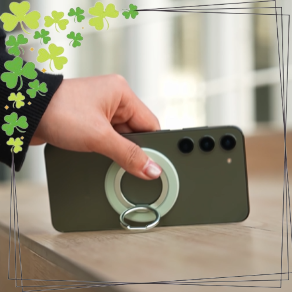 Go Green this St. Patrick's with Our Festive Phone Ring Holder!